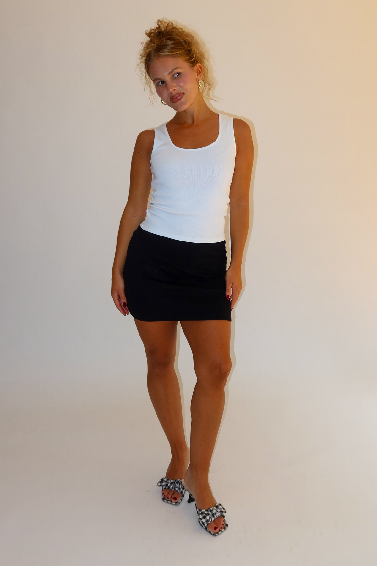 Butter Mini Skirt Black