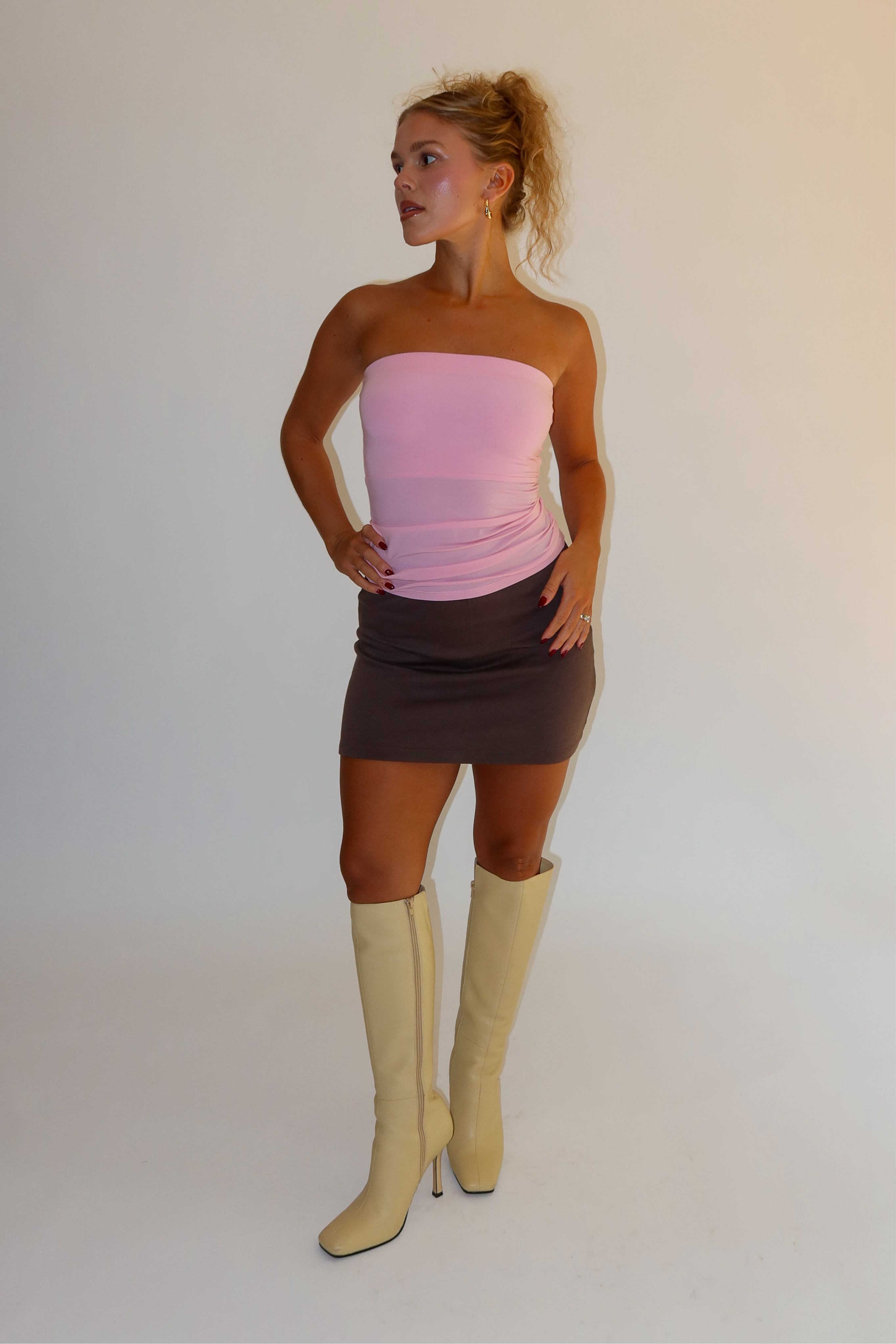 Butter Mini Skirt Cocoa – In All My Glory