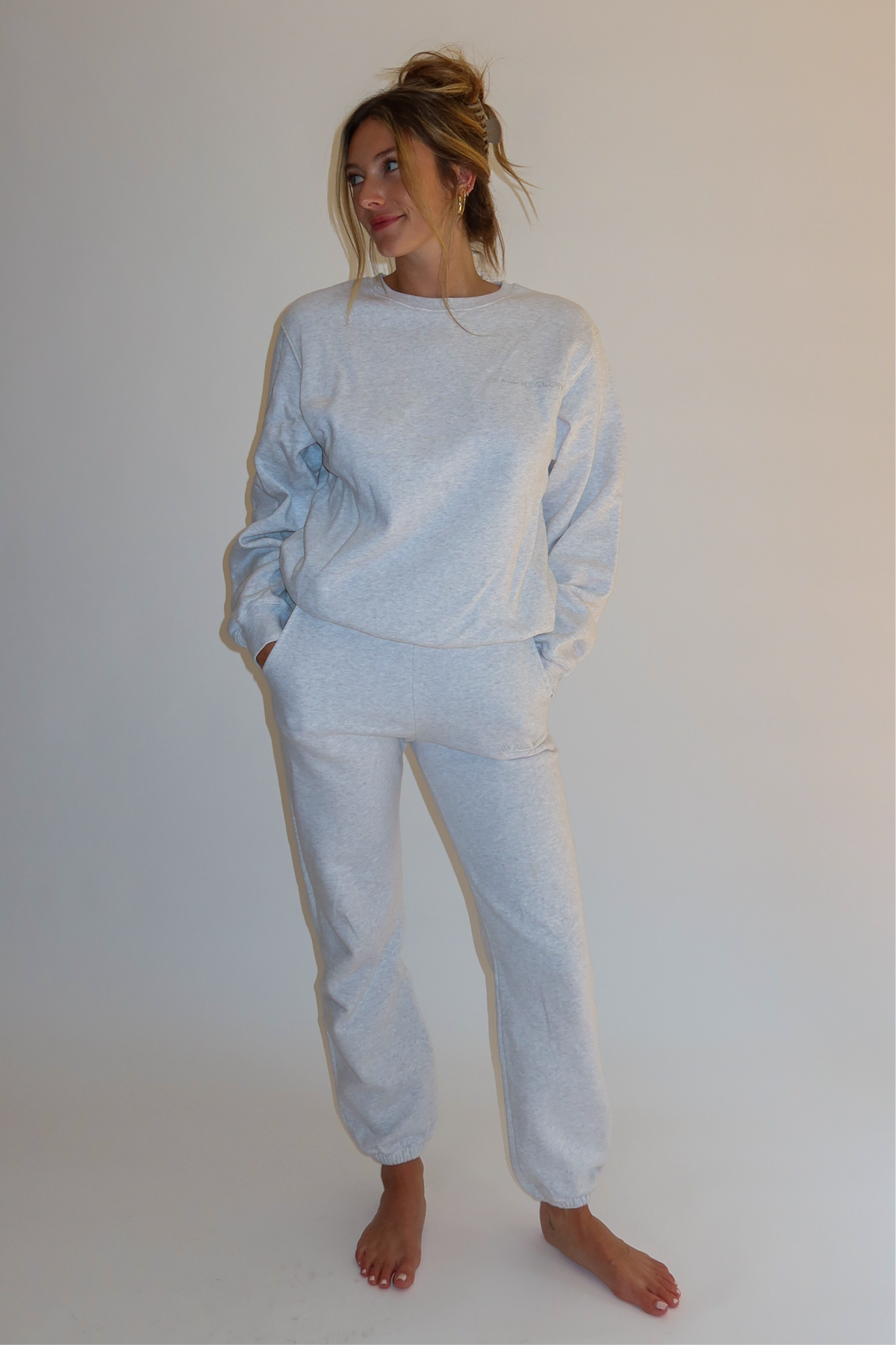 Classic Sweatshirt Grey Mélange